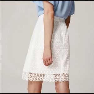 Ann Taylor LOFT Lace Overlay Skirt - Navy